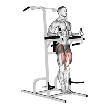 Captains Chair Knee Raise demonstration
