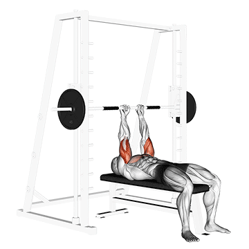 Close Grip Smith Machine Bench Press demonstration