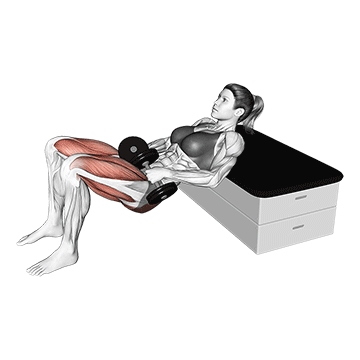 Dumbbell KAS Glute Bridge demonstration