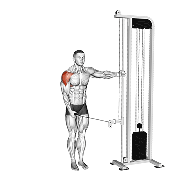 High Cable Lateral Raise demonstration