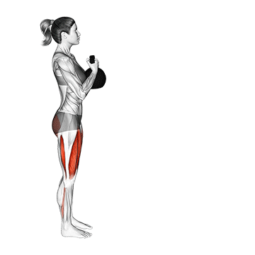 Kettlebell Front Lunge demonstration