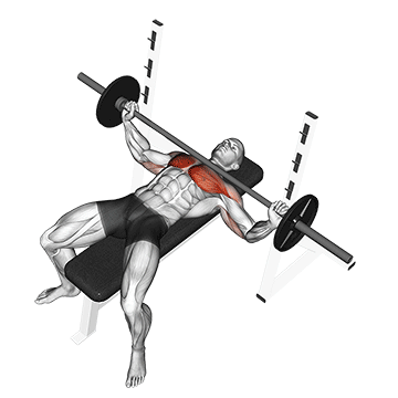 Wide Grip Barbell Bench Press demonstration